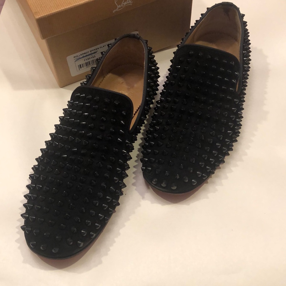 Christian Louboutin Rollerboy Spikes Velours-GG
